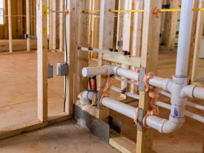 New Home Construction Plumbing Installation